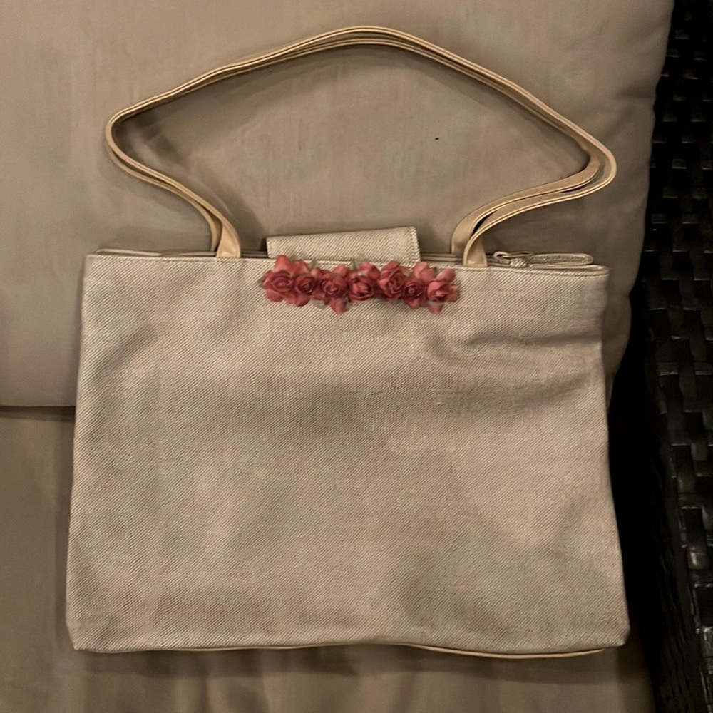 Floral tote with mini bag